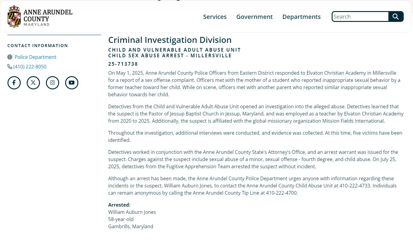 William Jones, pastor