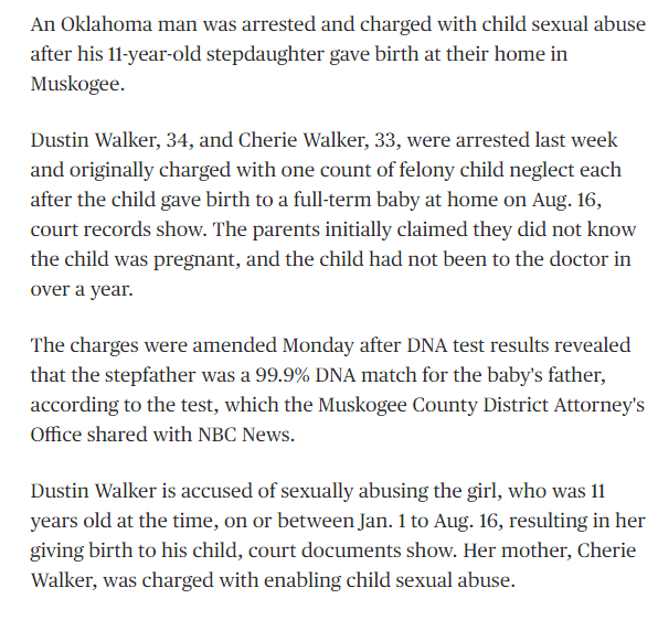 Dustin Walker, daughter rapist