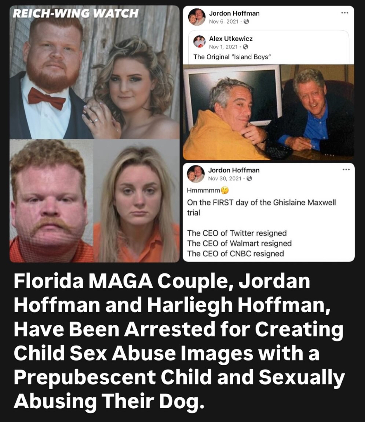 Jordan & Hayleigh Hoffman, Trump supporters