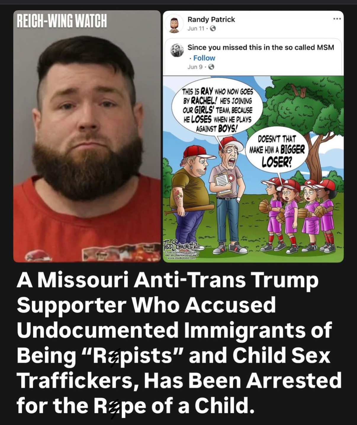 Randy Patrick, Trump supporter