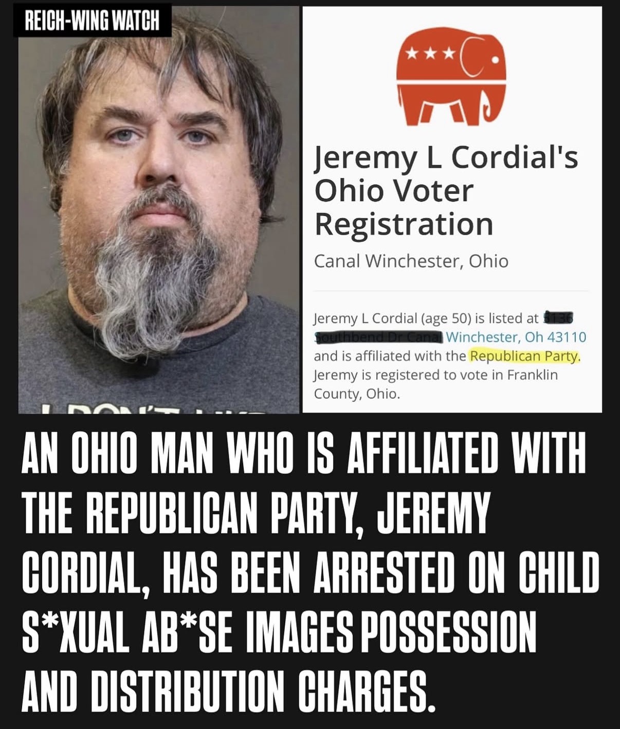 Jeremy Cordial, GOP voter