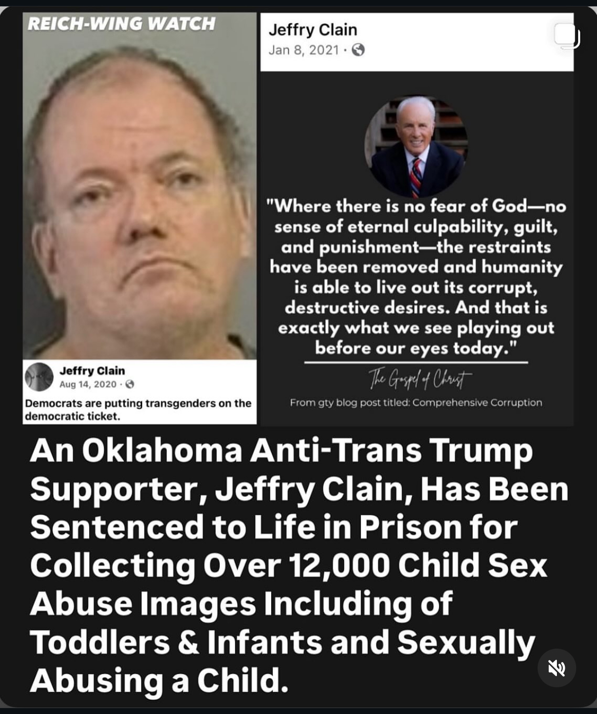 Jeffry Clain, world class pervert