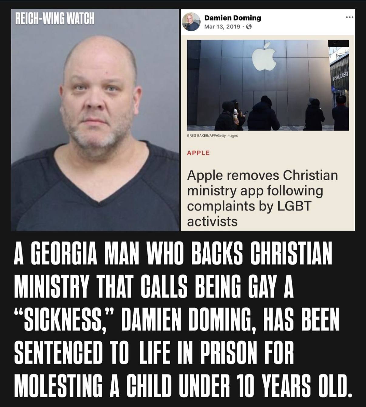 Damien Doming, child molester