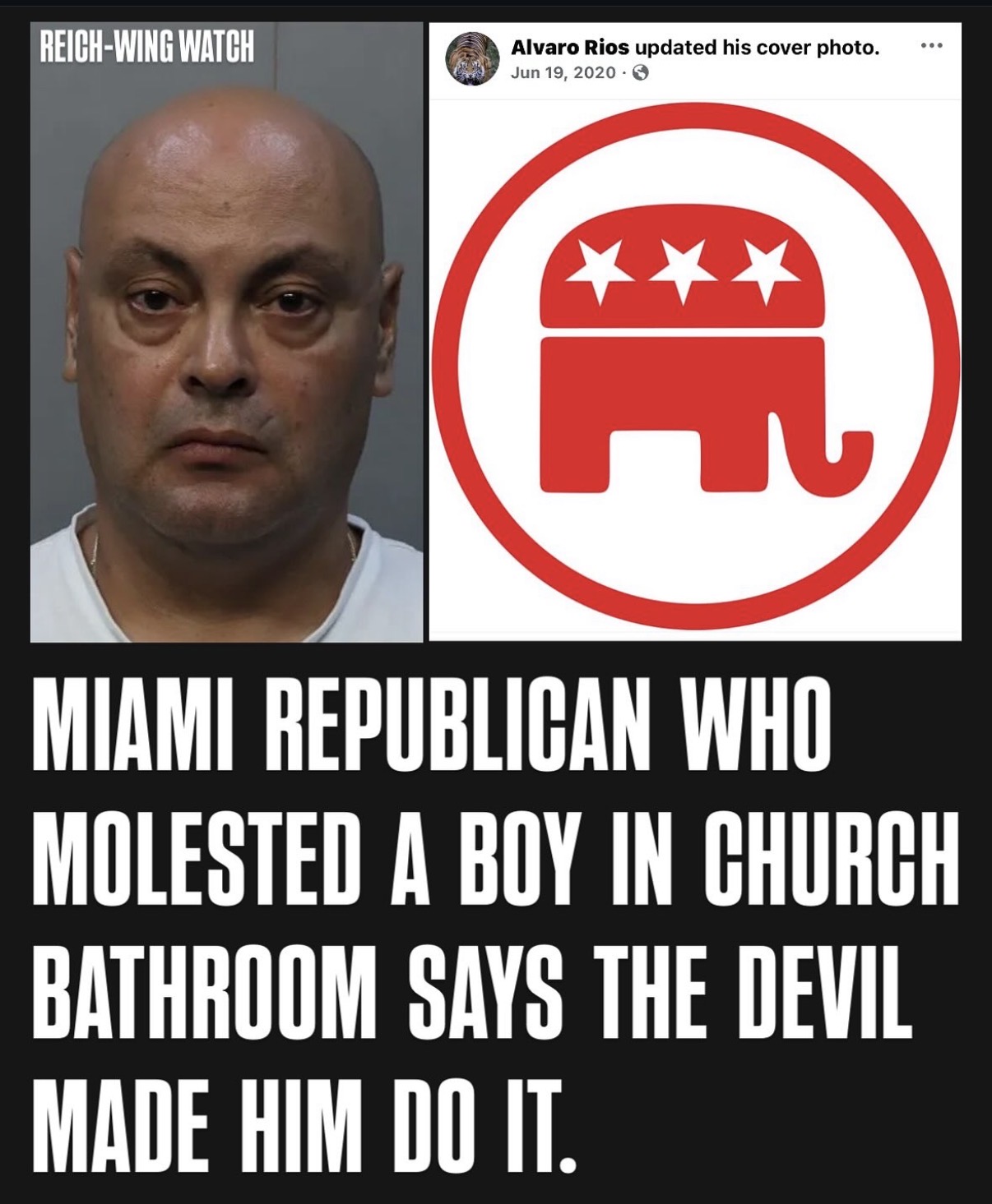 Alvaro Rios, Trump supporter