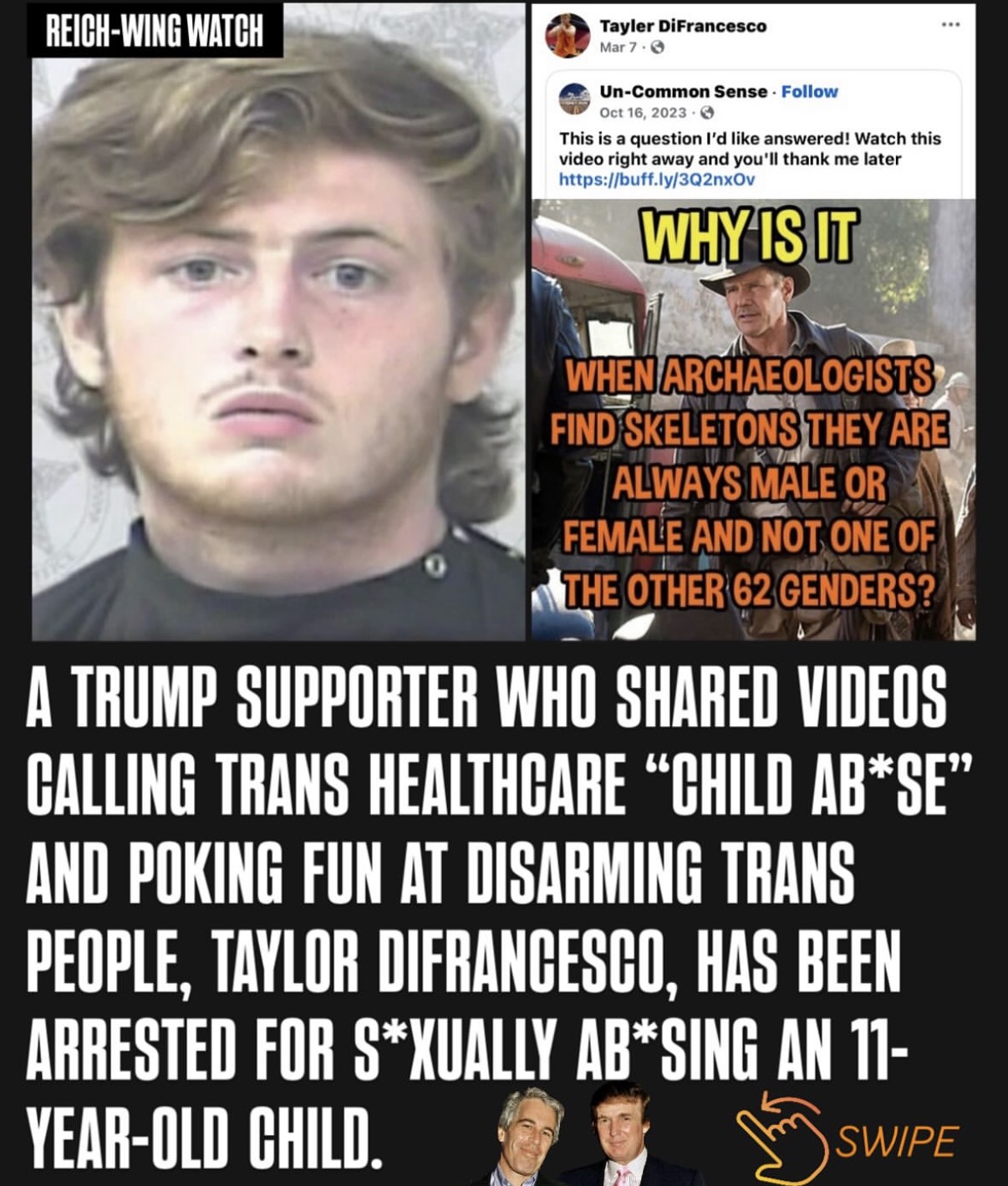 Taylor DiFrancesco, Trump supporter