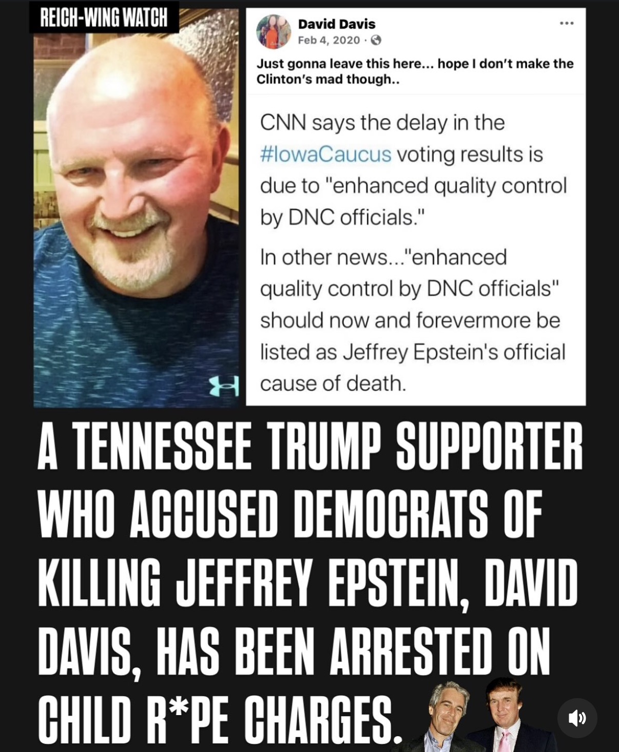 David Davis, Trump supporter