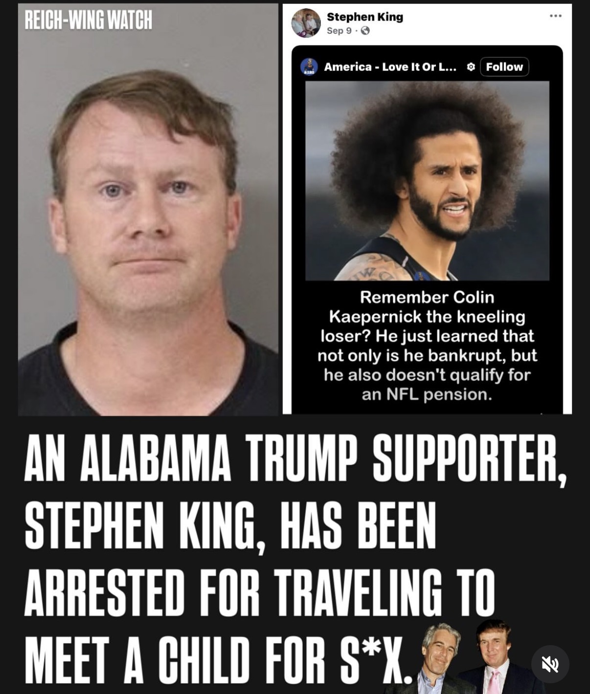 Stephen King (not that one), Trump supporter