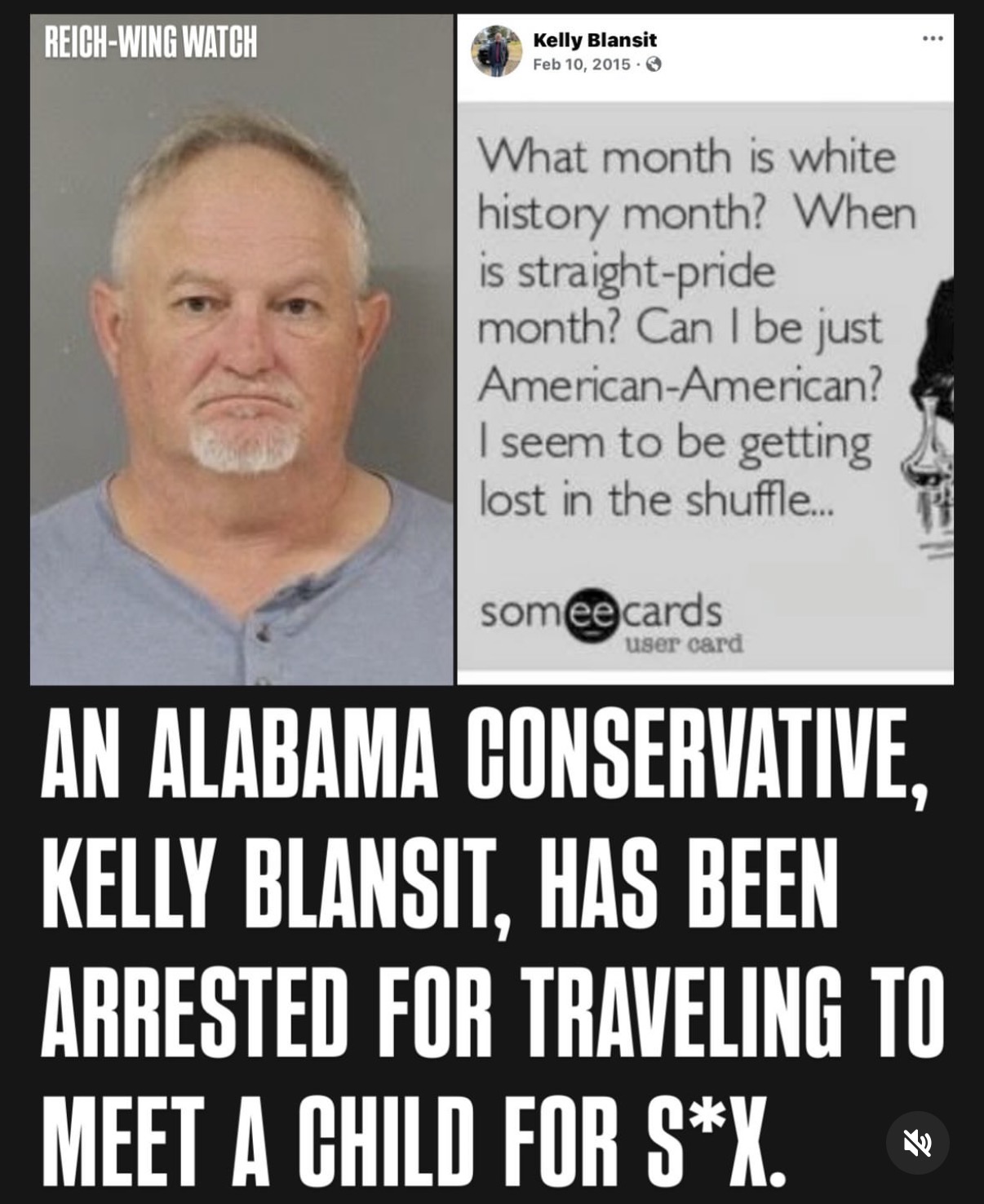 Kelly Blansit, Trump supporter